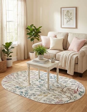 3' 3 x 5' 3 Blossom Oval Rug