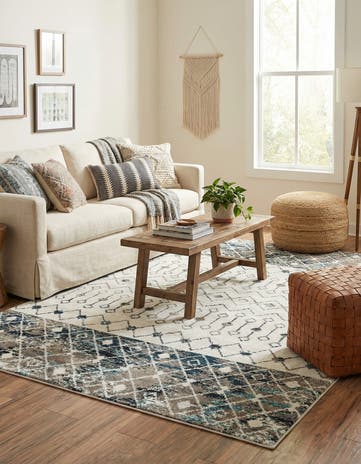 6' x 9' Moroccan Trellis Rug