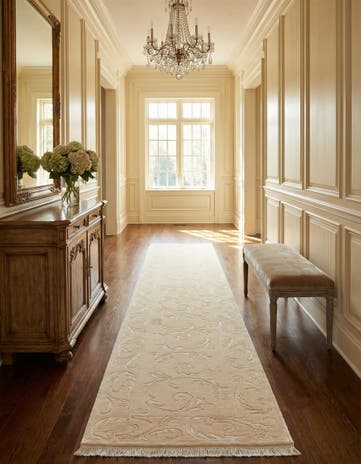 2' 7 x 13' 1 Hand Knotted Darya Wool Runner Rug