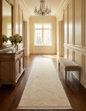 2' 7 x 13' 1 Hand Knotted Darya Wool Runner Rug