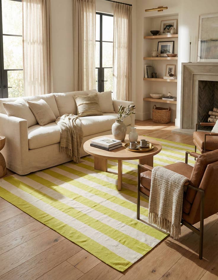 Detail image of 8' 10 x 12'  Hand Woven Kilim Modern Wool Rug