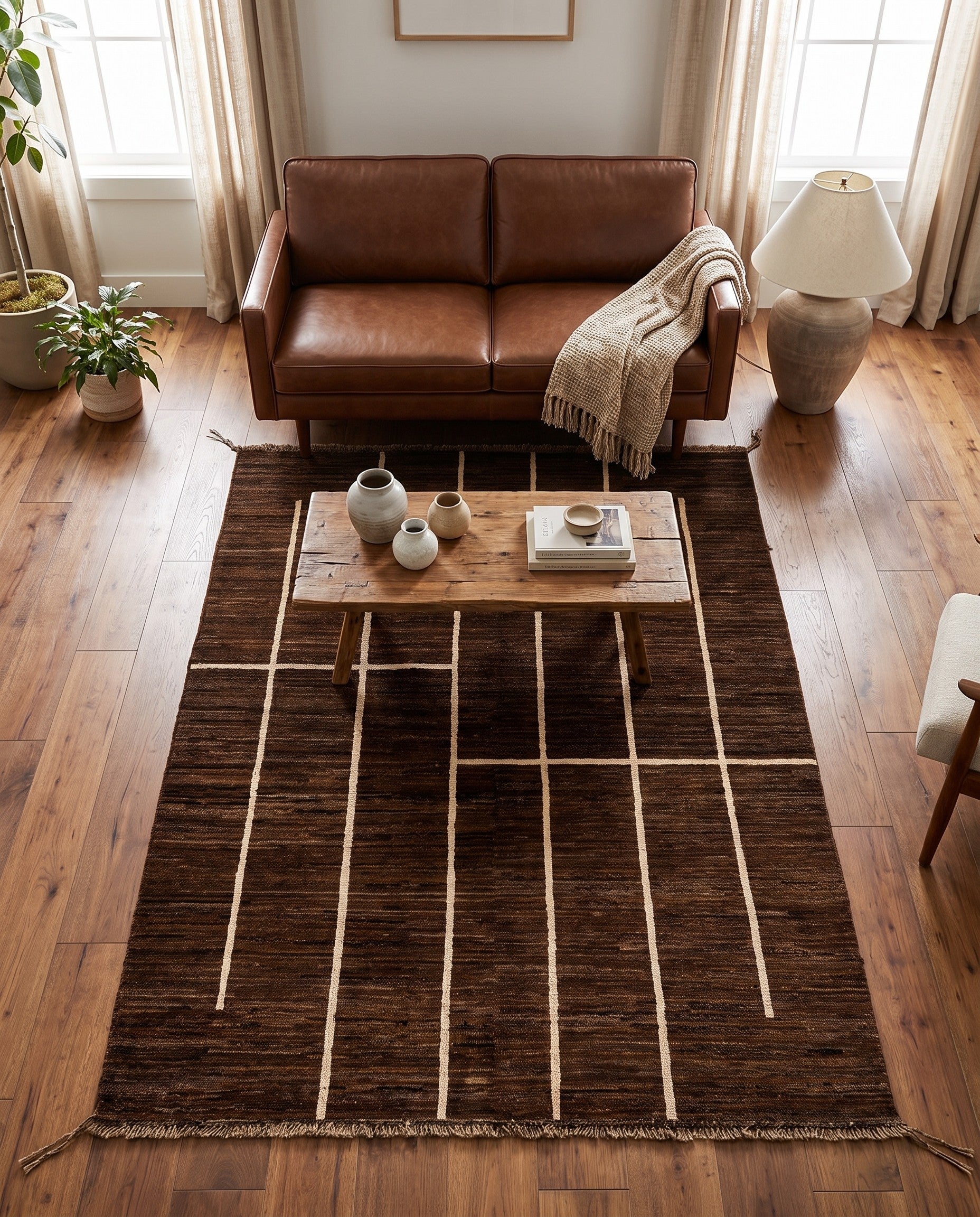 5' x 6' 6 Hand Knotted Moroccan Wool Rug