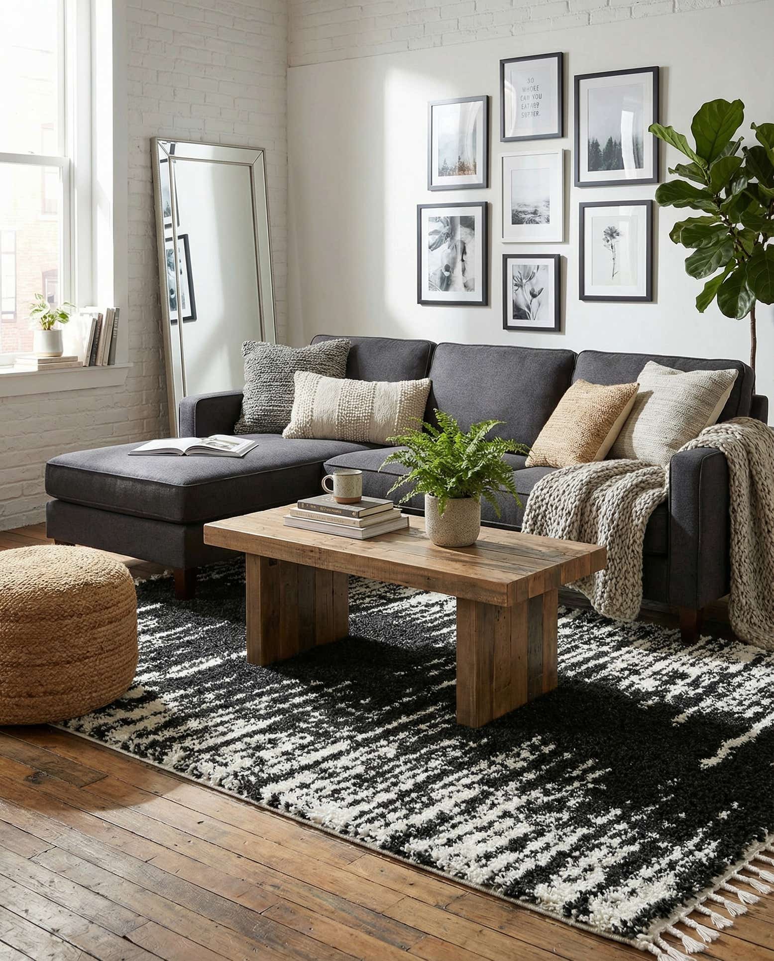 5' 3 x 8' Serenity Shag Rug
