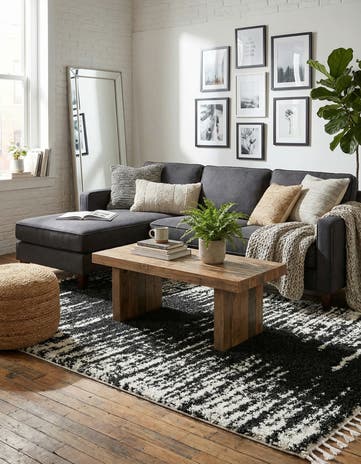 5' 3 x 8' Serenity Shag Rug
