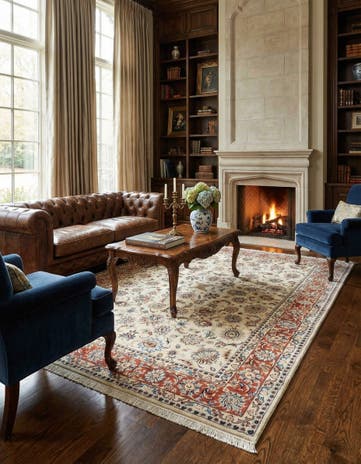 8' x 11' 4 Tabriz Wool Rug