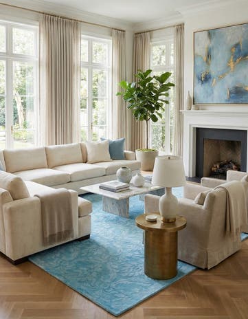 5' 9 x 7' 11 Hand Knotted Darya Wool Rug