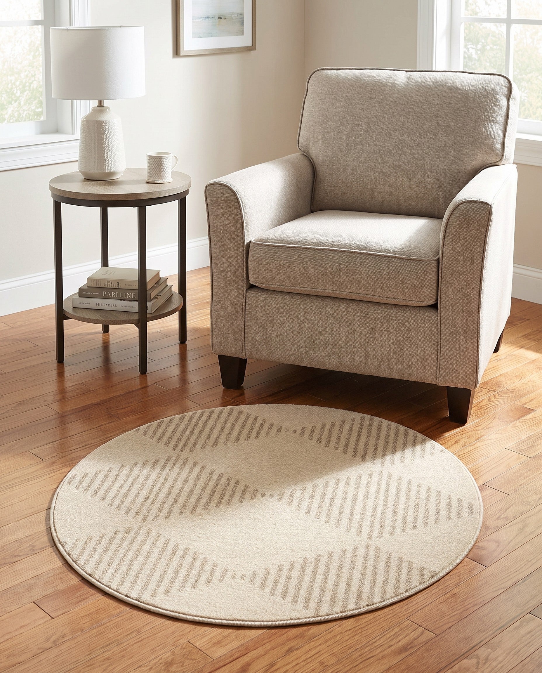 3' x 3' Contour Round Rug