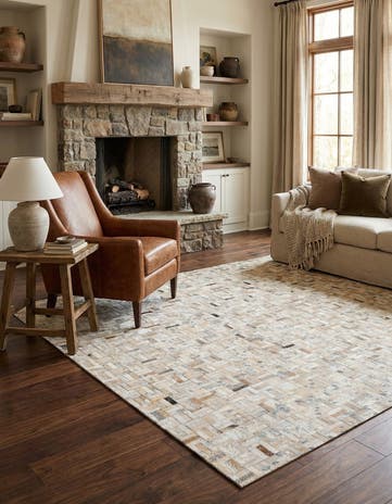 4' 11 x 8' 1 Cowhide Stocks Rug