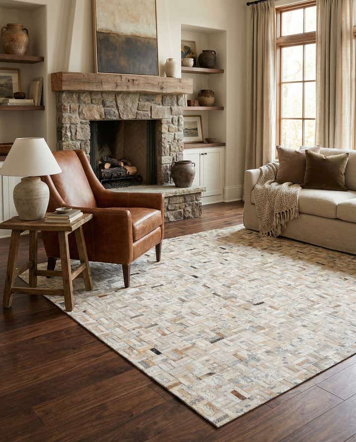 4' 11 x 8' 1 Cowhide Stocks Rug