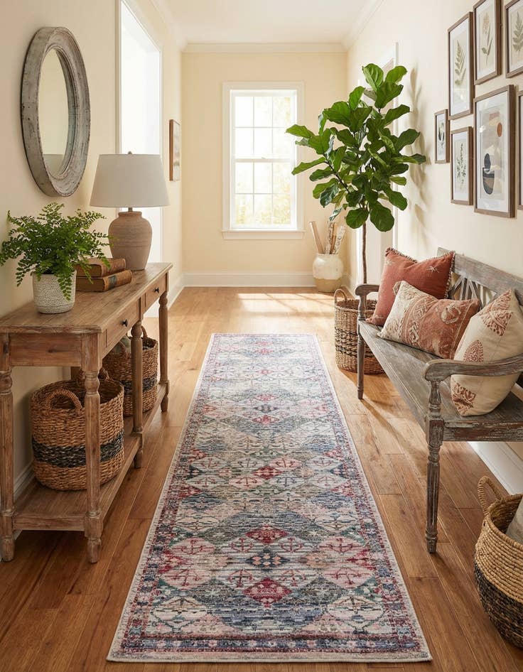 Detail image of  2' x 10'  Washable Mangata Runner Rug