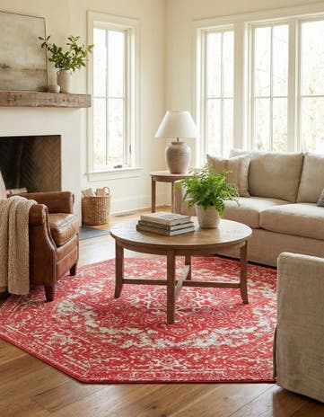 Pink Arlington Octagon Rug