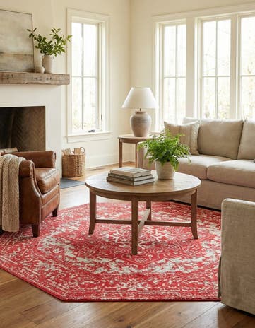 Pink Arlington Octagon Rug