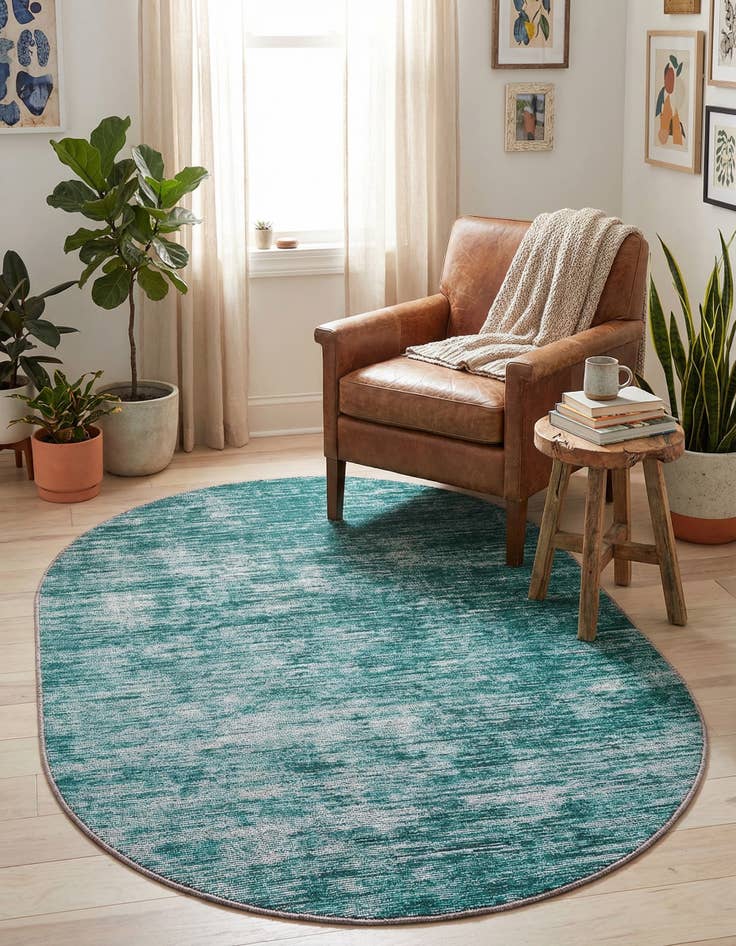 Detail image of  3' 6 x 5' 6 Asha Oval Rug