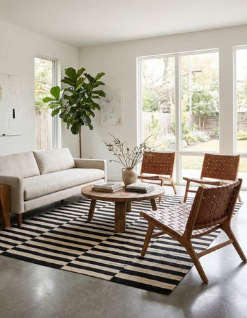5' 10 x 7' 8 Hand Woven Kilim Modern Wool Rug