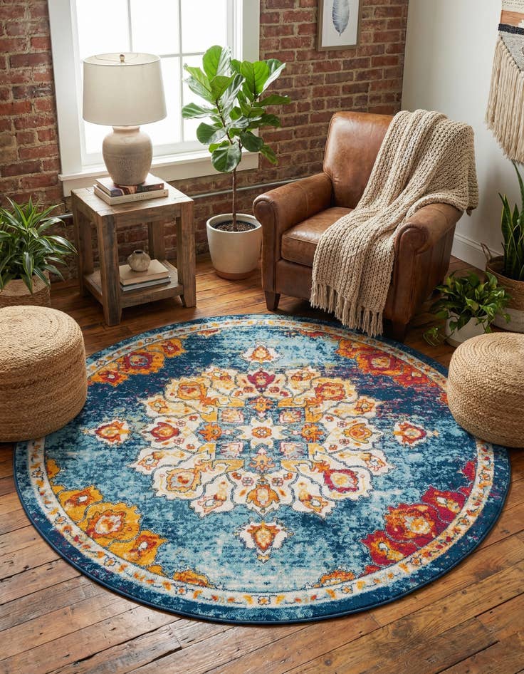 Detail image of  7' 10 x 7' 10 Parker Round Rug