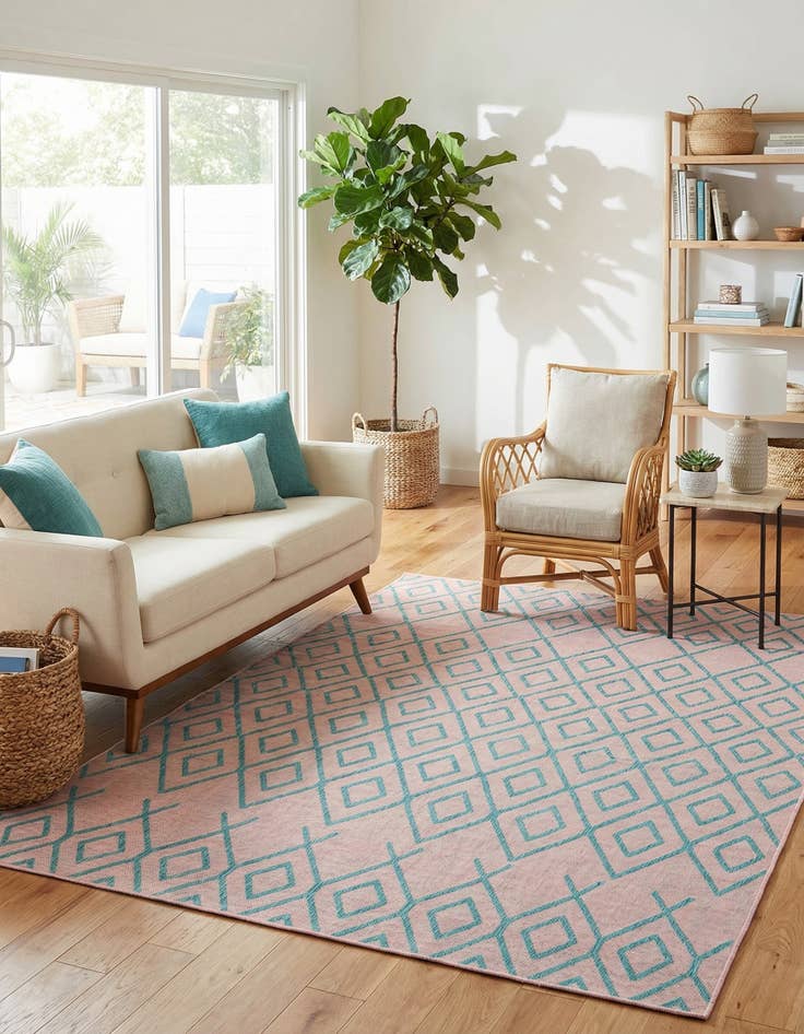 Detail image of 7' 10 x 10'  Washable Jill Zarin Turks and Caicos Indoor / Outdoor Rug