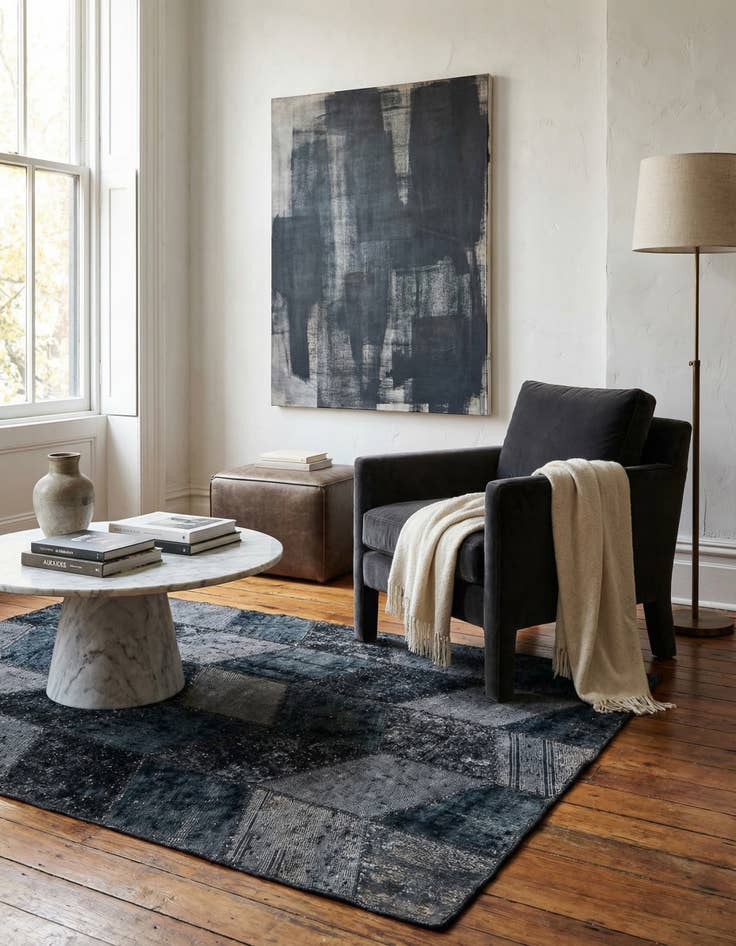 Detail image of 3' 6 x 5' 1  Hand Knotted Ultra Vintage Persian Wool Rug