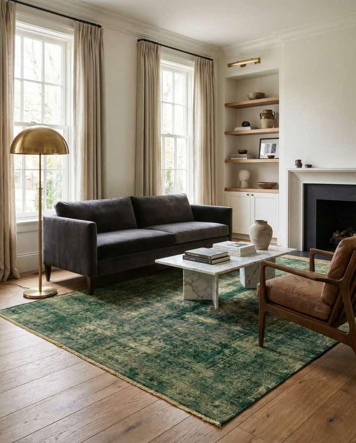 7' x 10' 2 Hand Knotted Ultra Vintage Persian Wool Rug