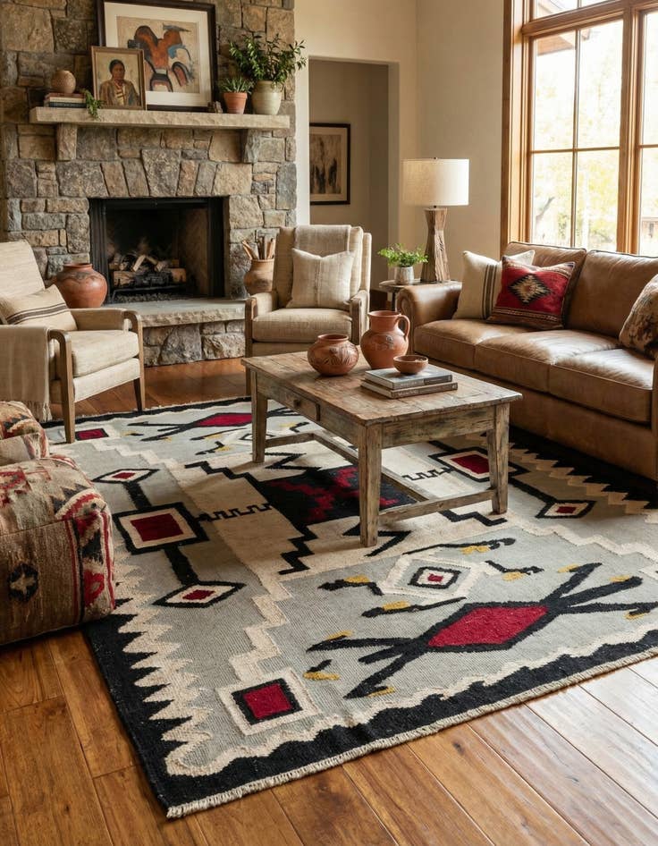 Detail image of 7' 8 x 10' 6  Hand Knotted Darya Wool Rug