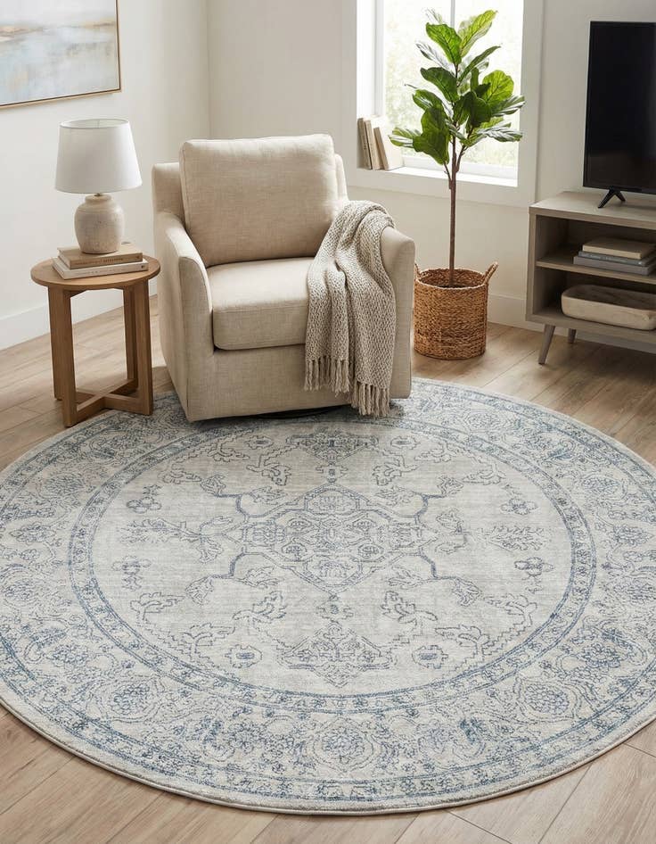 Detail image of  5' 3 x 5' 3 Newport Round Rug