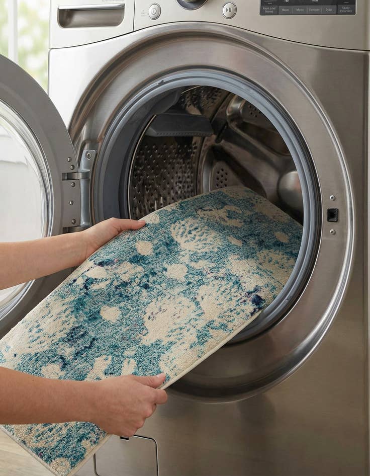 Detail image of 2' x 6' 1  Washable Capri Runner Rug