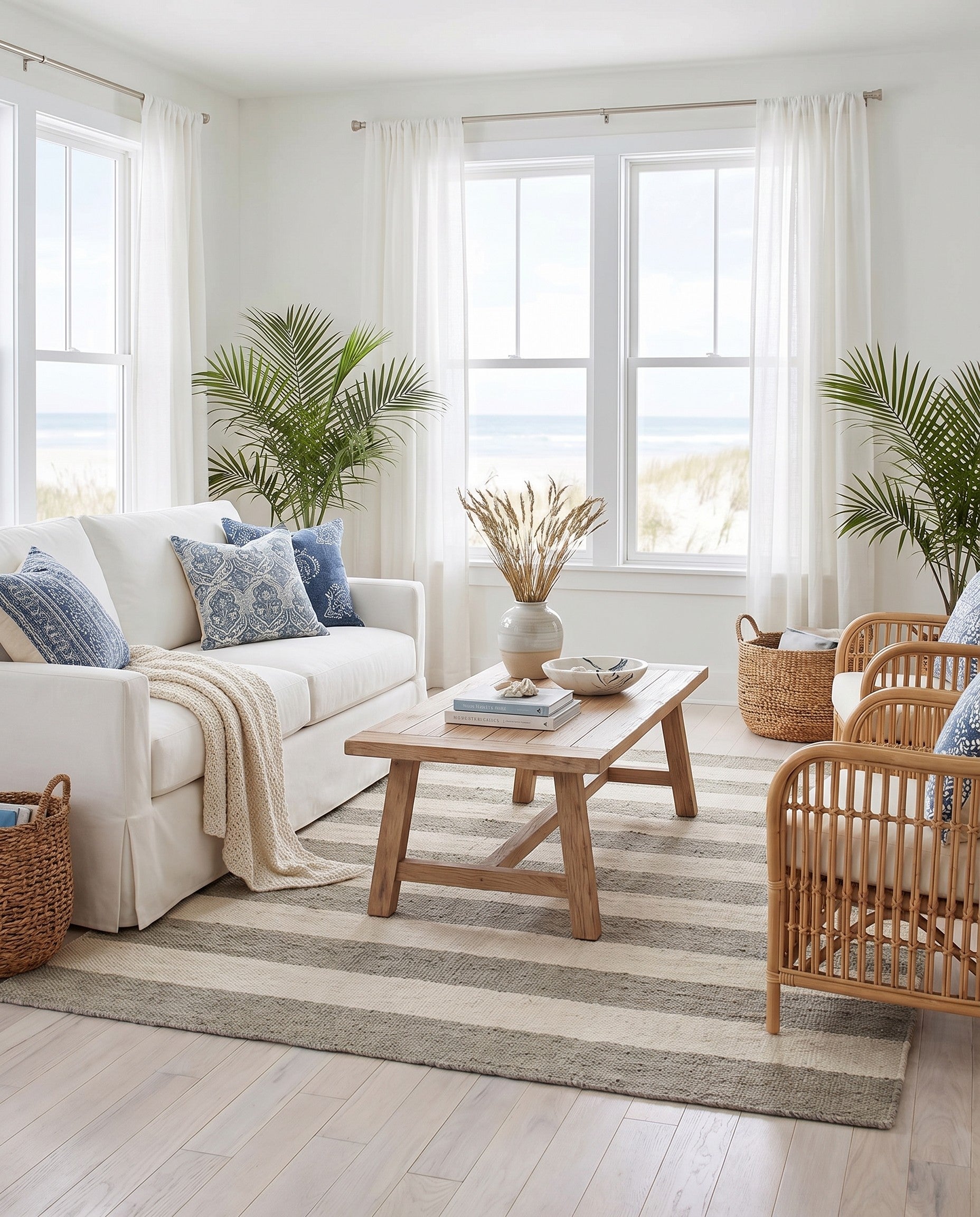 Gray Hand Woven Jill Zarin Hamptons Rug