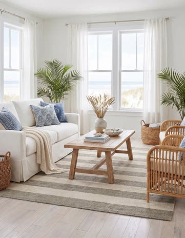 Gray Hand Woven Jill Zarin Hamptons Rug