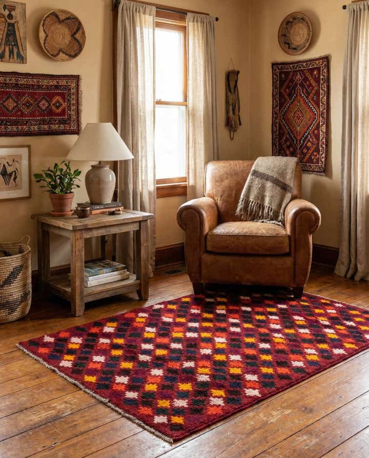 3' 1 x 4' 4 Hand Knotted Balouch Wool Rug