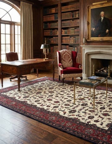 6' 8 x 10' Bidjar With Silk Rug