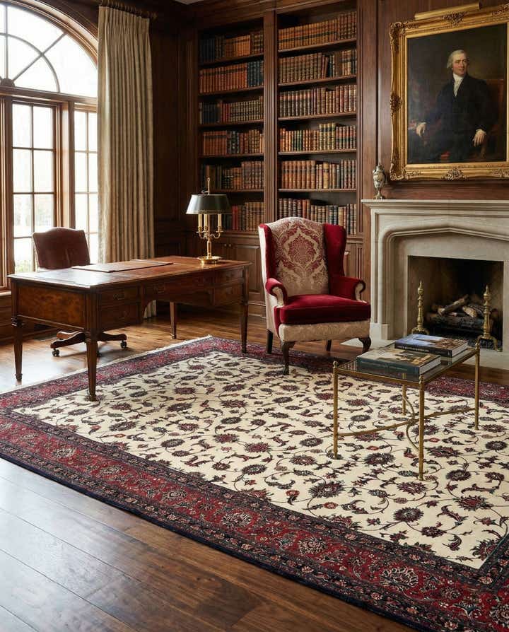 6' 8 x 10' Bidjar With Silk Rug