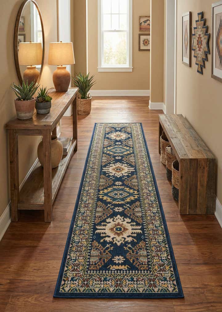 2' 7 x 10' Easy-Clean Baja Indoor / Outdoor Runner Rug