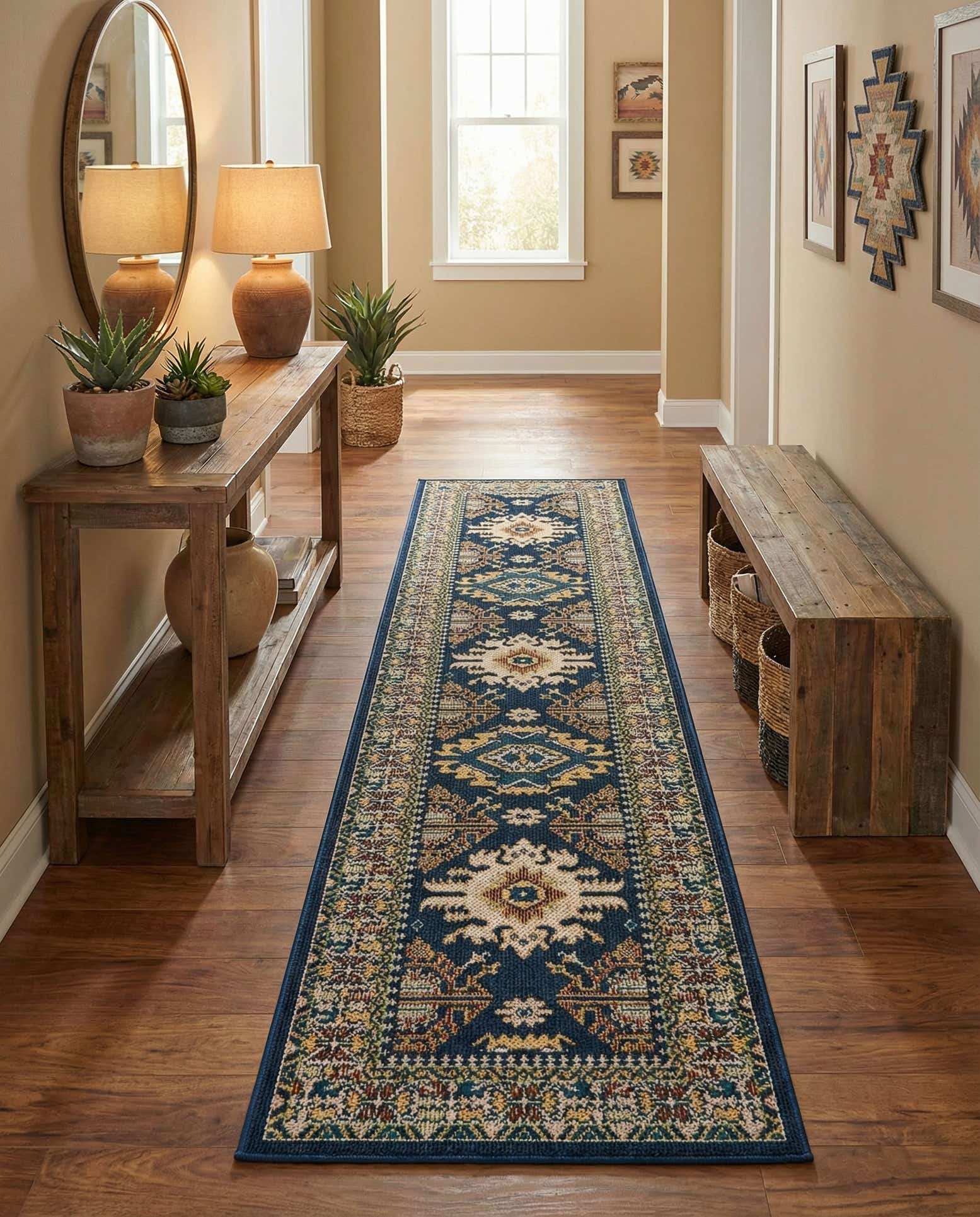 2' 7 x 10' Easy-Clean Baja Indoor / Outdoor Runner Rug
