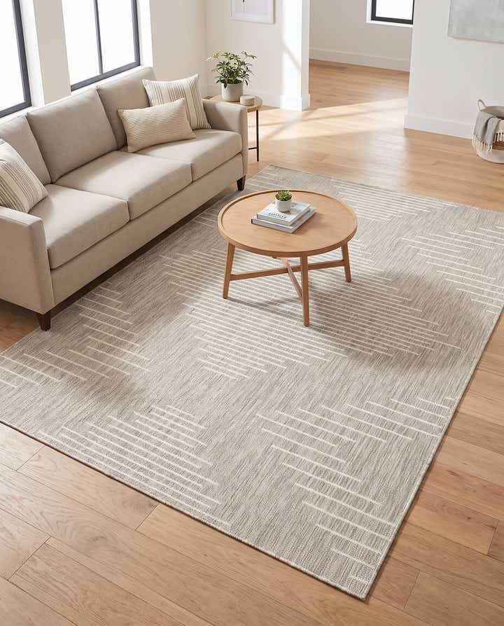 6' x 9' Easy-Clean Modern Indoor / Outdoor Rug
