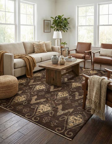 5' x 7' 9 Hand Knotted Modern Ziegler Rug