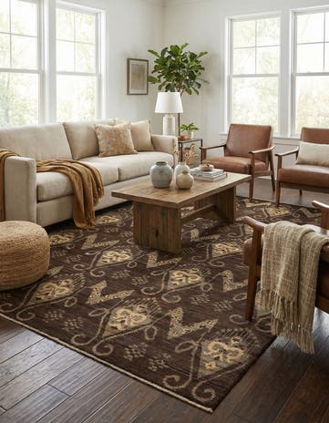 5' x 7' 9 Hand Knotted Modern Ziegler Rug