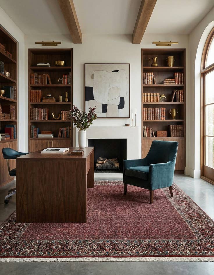 Detail image of 6' 7 x 8' Bidjar Wool Rug