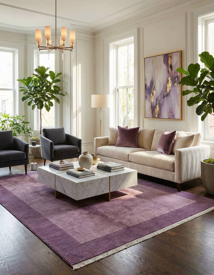 Detail image of 6' 7 x 9' 8  Hand Knotted Darya Wool Rug