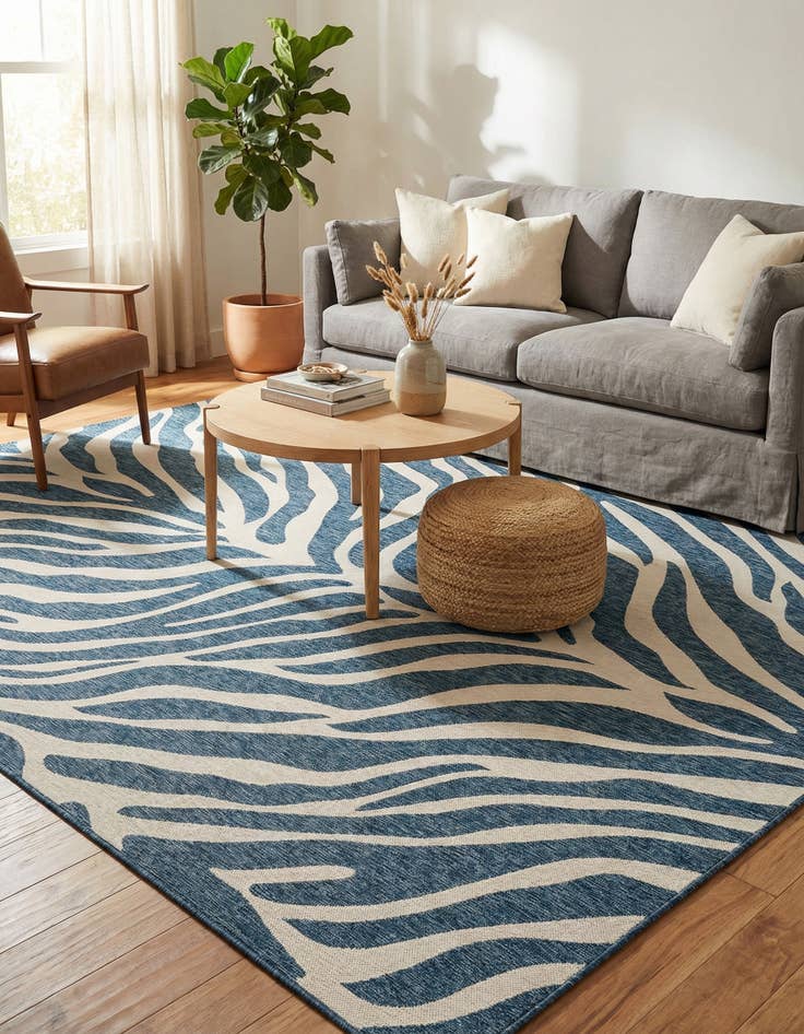 Detail image of 10' x 14'  Washable Safari Indoor / Outdoor Rug