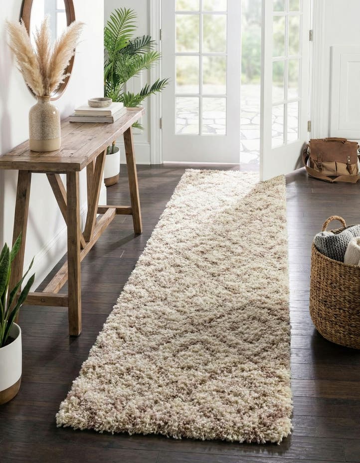 3' 3 x 16' 5 Lattice Shag Runner Rug