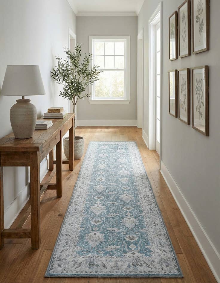 Detail image of 2' 7 x 10' Washable Timeless Runner Rug