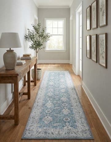 2' 7 x 10' Washable Timeless Runner Rug