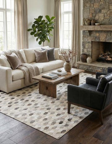 5' x 7' 6 Cowhide Rug