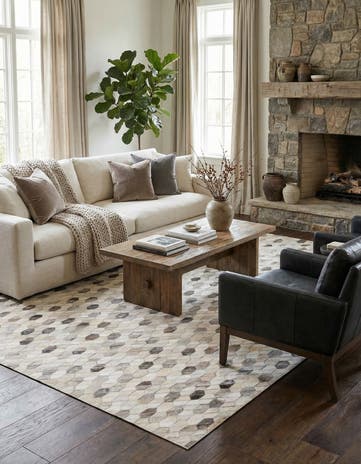 5' x 7' 6 Cowhide Rug