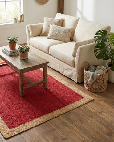  4' 1 x 6' 1  Hand Braided Jute Rug