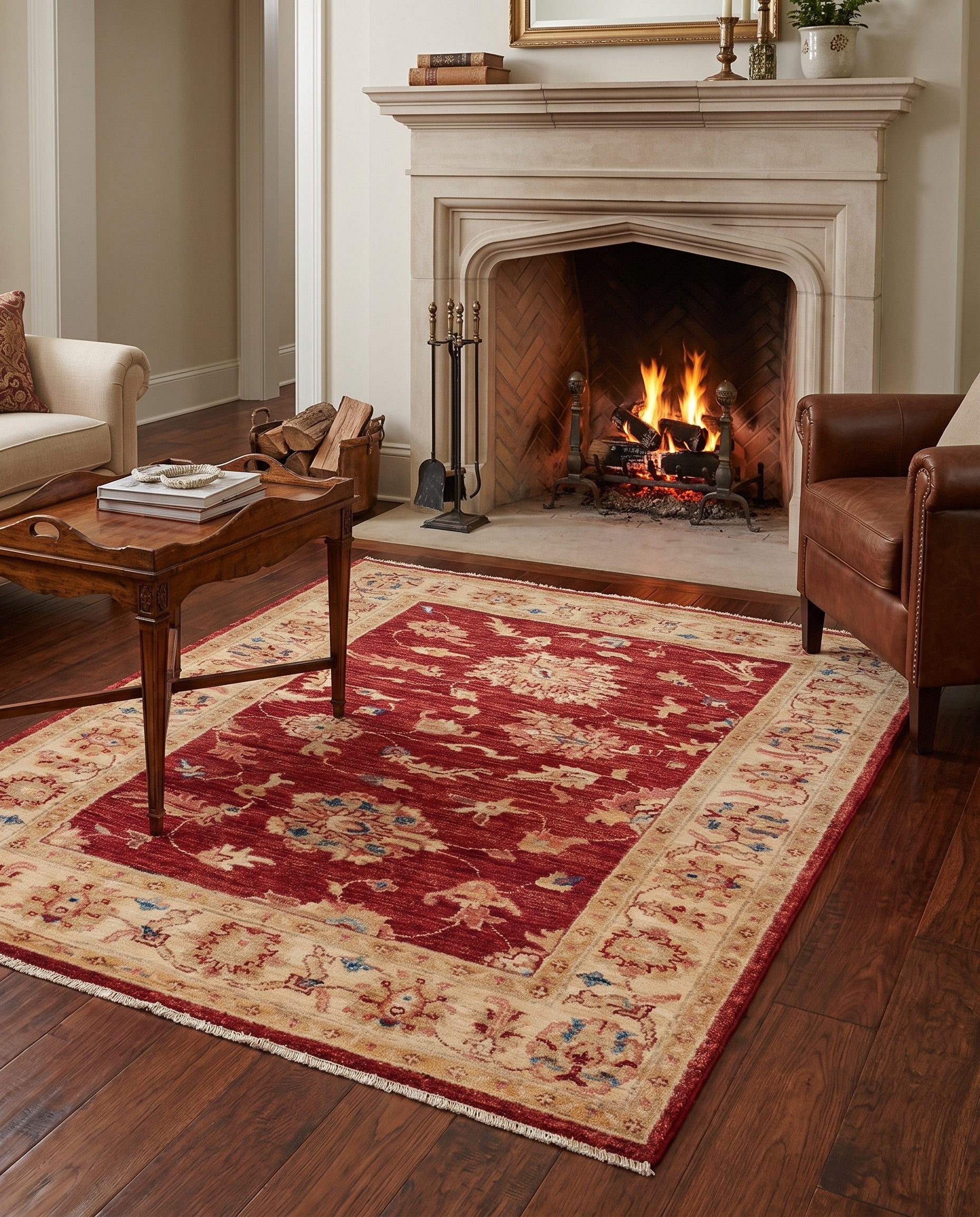 3' x 4' 10 Hand Knotted Ziegler Rug
