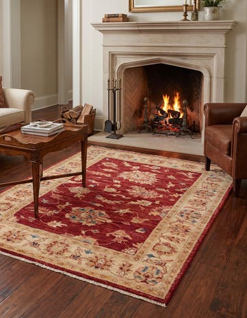 3' x 4' 10 Hand Knotted Ziegler Rug