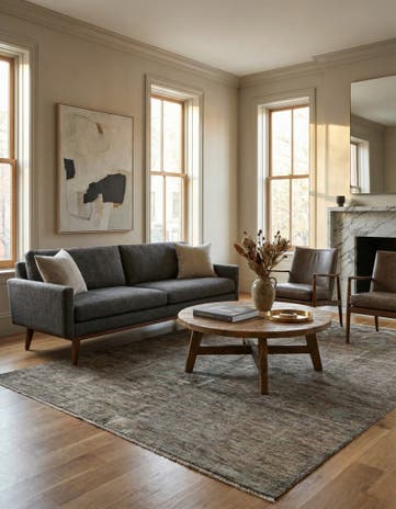 5' x 6' 7 Hand Knotted Modern Ziegler Rug