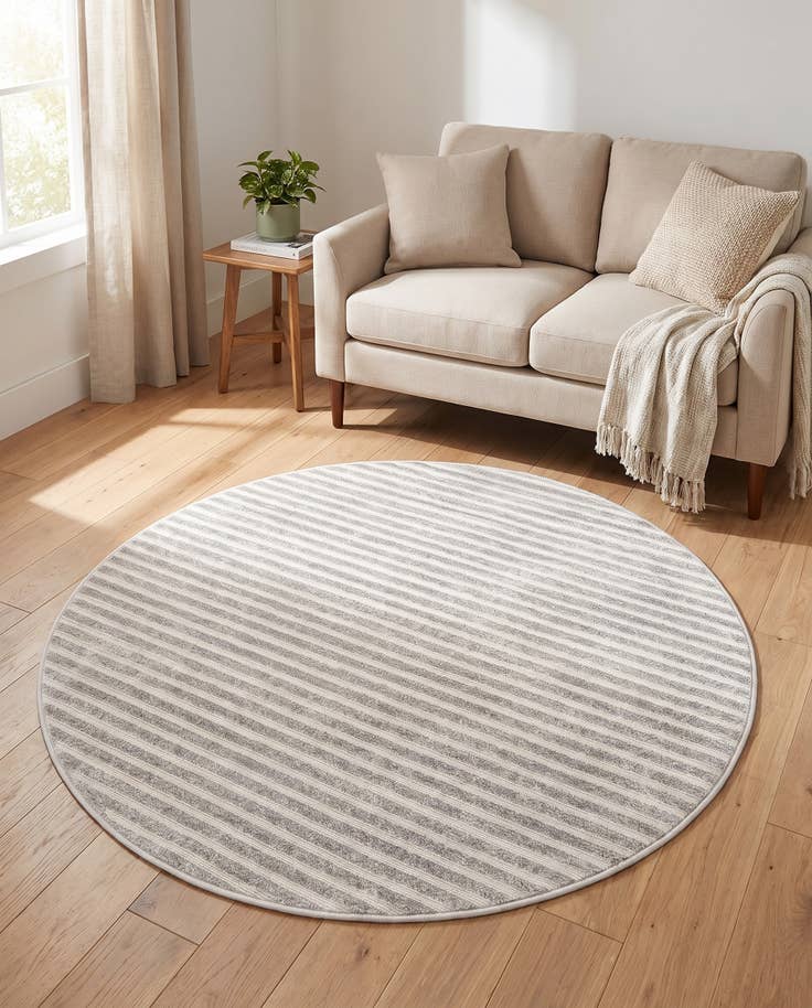 Detail image of 5' x 5' Easy-Clean Sabrina Soto Indoor / Outdoor Round Rug