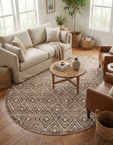 7' 10 x 7' 10 Hermitage Round Rug