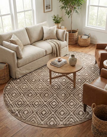 7' 10 x 7' 10 Hermitage Round Rug